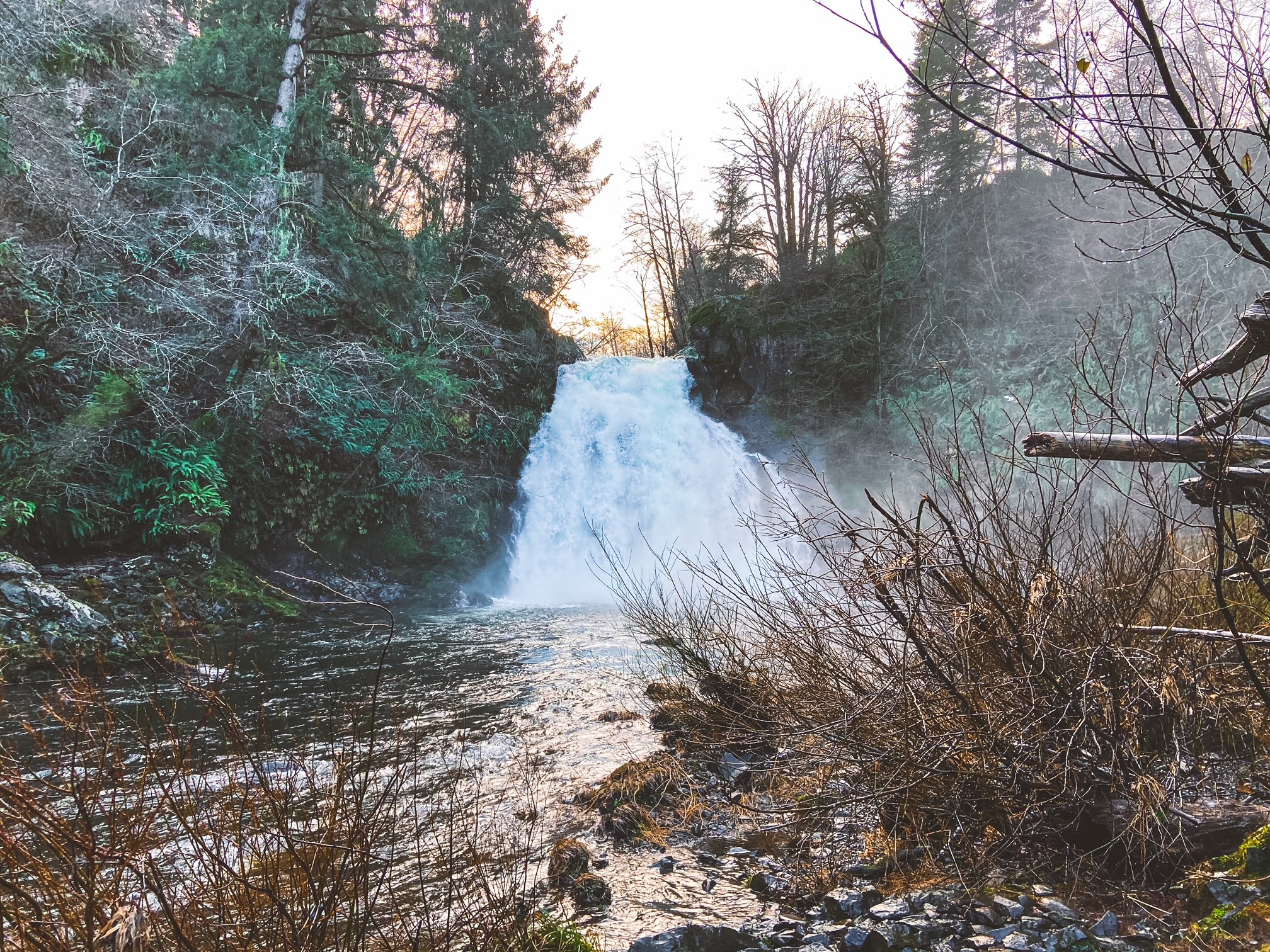 Youngs River Falls in Astoria, Oregon.